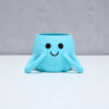 3D Neşeli Mini Saksı Turkuaz