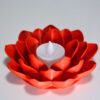 K-10083-2 Lotus Çiçekli Lamba - Kırmızı