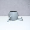 3D Oturan Mini Saksı - Açık Gri