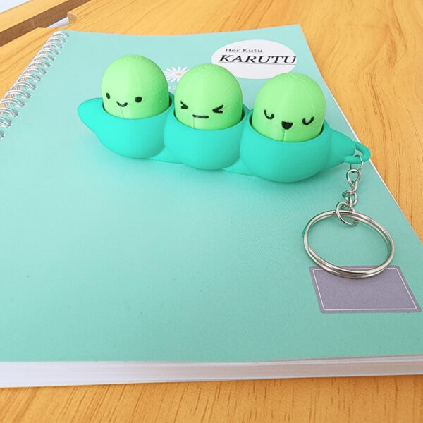 Clicker Bezelye Anahtarlık