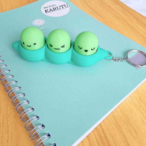 Clicker Bezelye Anahtarlık