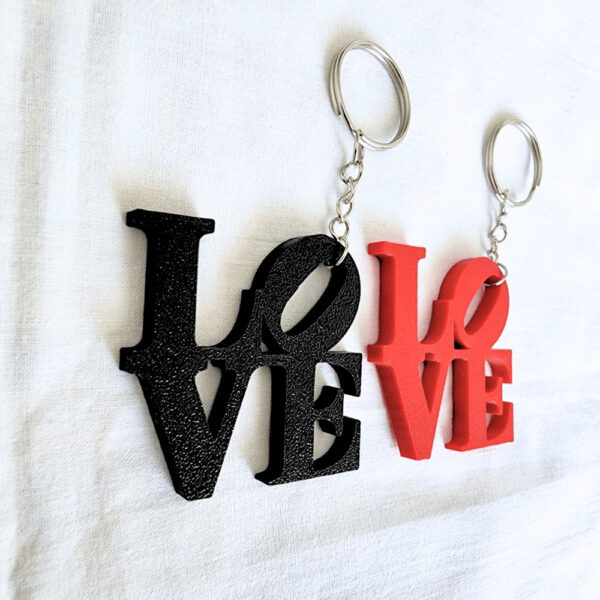 K-10207-4 LOVE Yazılı Anahtarlık - Siyah