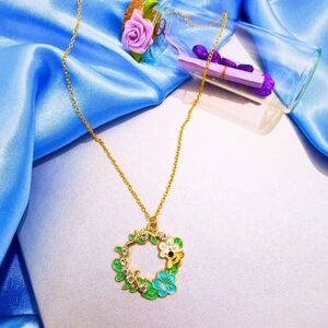 Pinterest Sanat Kolye Yuvarlak arı mavi