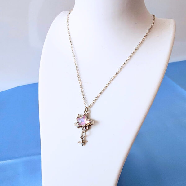 Pinterest Kolye - Pembe Kutup Yıldızı Kolye